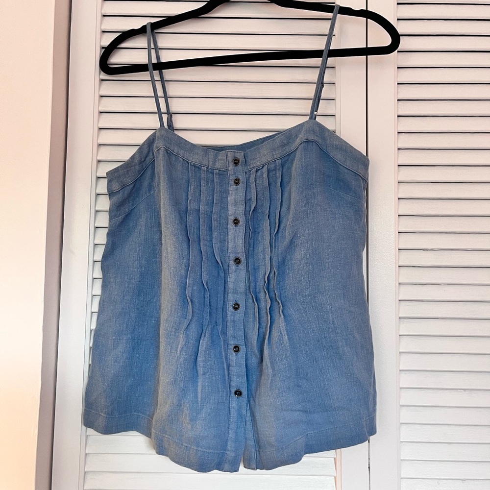 Lovestitch Light Blue Button-Up Camisole